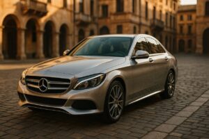 Mercedes Classe C usata in noleggio a lungo termine su strada italiana