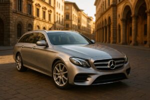 Mercedes Classe E Estate usata in noleggio a lungo termine su strada italiana