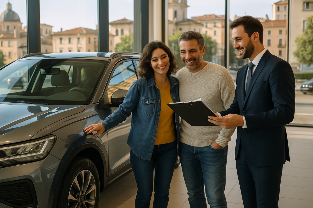 Famiglia italiana o libero professionista sceglie auto usata km0 in noleggio a lungo termine senza anticipo