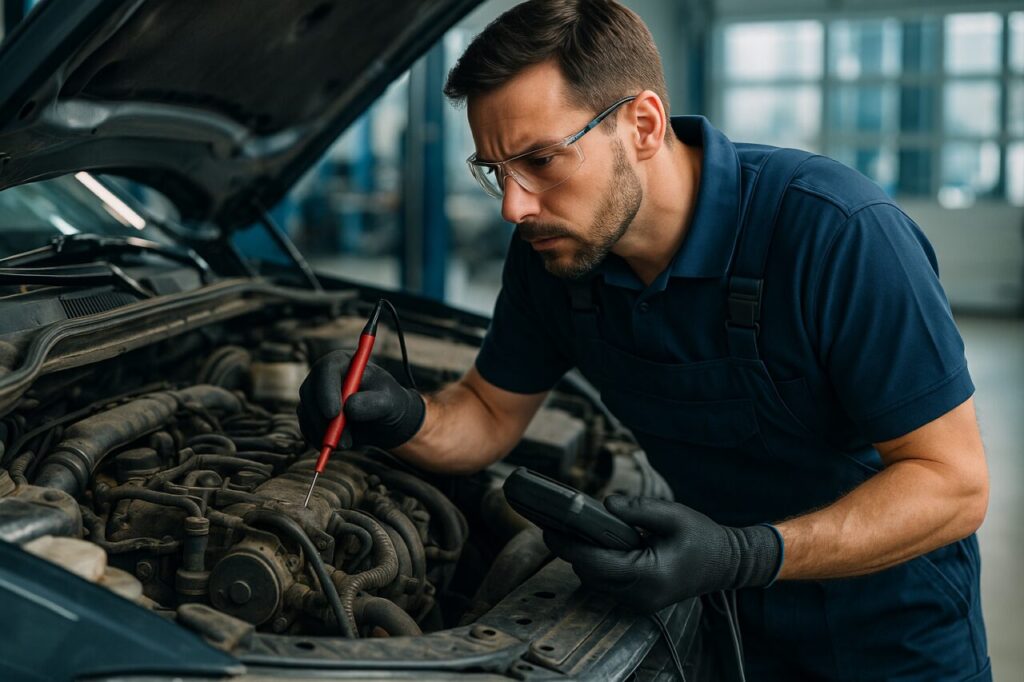 Controllo meccanico approfondito auto usata noleggio lungo termine, manutenzione preventiva e qualità garantita