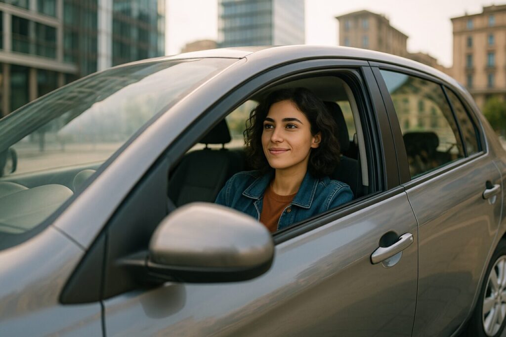 Professionista italiano in auto usata km0 a noleggio lungo termine senza anticipo in città