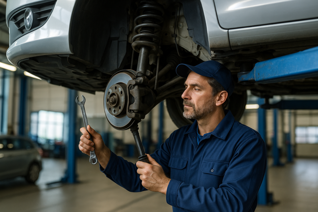 Mantenimiento ammortizzatori auto noleggio lungo termine, revisione sospensioni, manutenzione preventiva, officina italiana