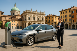 Noleggio lungo termine auto elettrica usata in Italia con ricarica pubblica