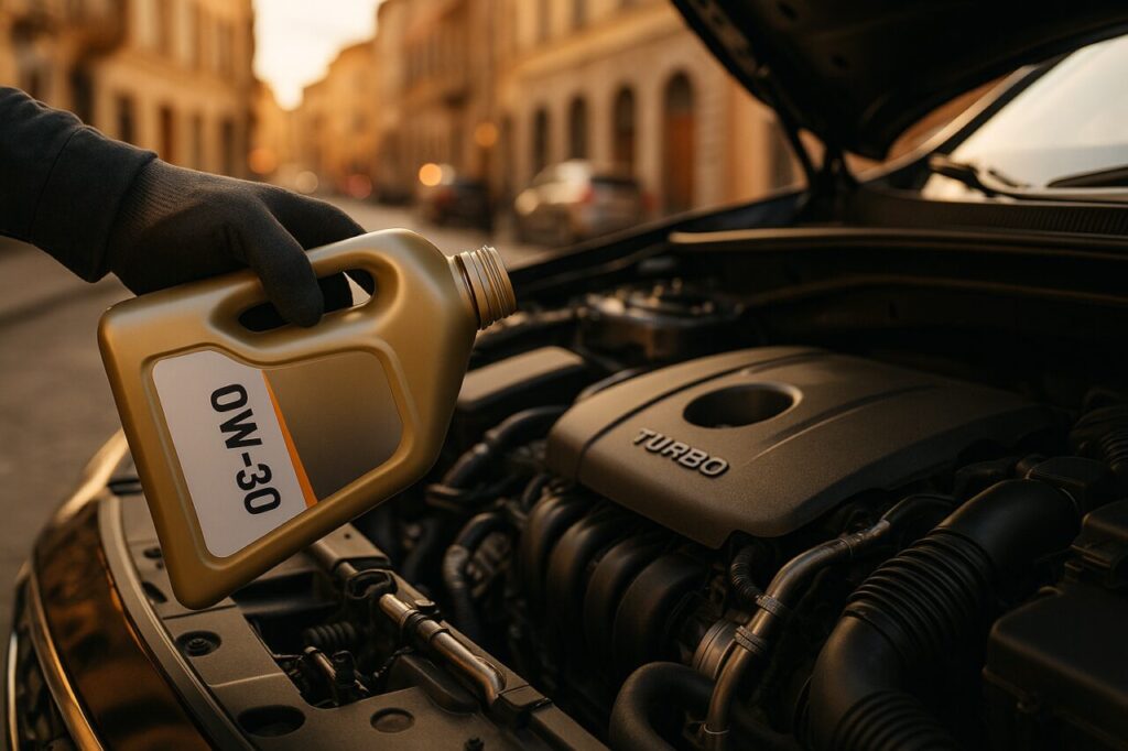 Olio motore 0W-30 per manutenzione KGM Torres 1.5 T-GDI, fluidi corretti per noleggio lungo termine