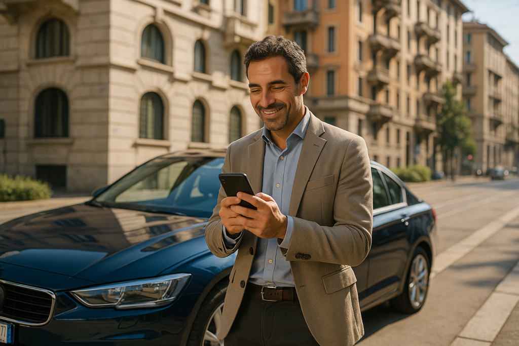Professionista italiano in noleggio a lungo termine auto seminuova a Milano