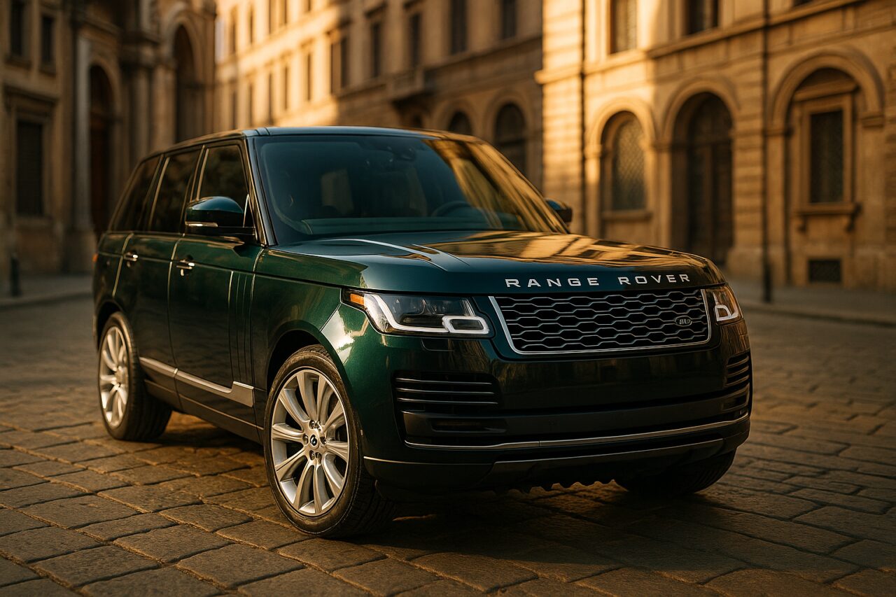 Range Rover usato in noleggio a lungo termine su strada italiana, guida tecnica NLT