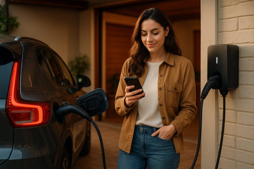 Ricarica notturna Jeep Avenger elettrico wallbox domestica noleggio lungo termine senza anticipo Italia